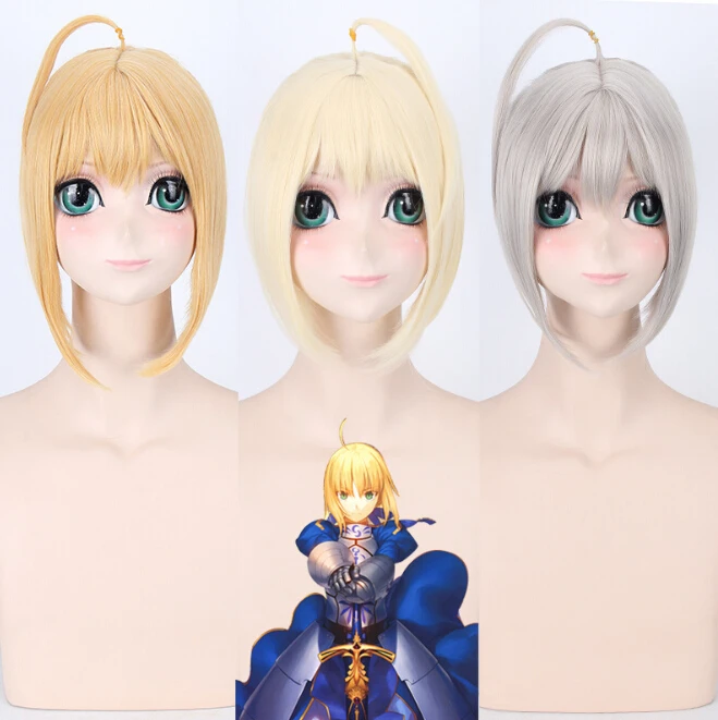 Hot Game Fate Zero Saber Arturia Pendragon Cosplay Wig Halloween Play Wig Party Stage Hair For 3 Colors
Hot Game Fate Zero Saber Arturia Pendragon Cosplay Wig Halloween Play Wig Party Stage Hair For 3 Colors