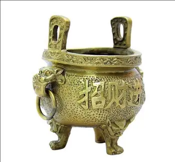 China buddhism bronze gilt Beast Head statue Tripod incense burner censer Statue
China buddhism bronze gilt Beast Head statue Tripod incense burner censer Statue