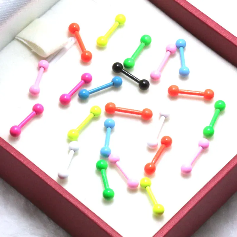 2pcs 1.2*8*3mm 16gauge Anodized Neon Color Paint Stainless Steel Barbell Ear Body Piercing Tragus Cartilage Earrings Stud
2pcs 1.2*8*3mm 16gauge Anodized Neon Color Paint Stainless Steel Barbell Ear Body Piercing Tragus Cartilage Earrings Stud