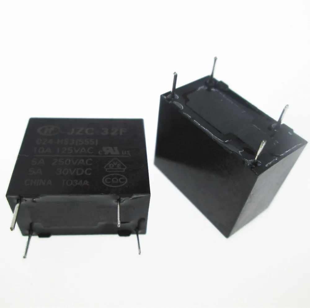 Новое реле 24 В JZC-32F-024-HS3 JZC-32F 024-HS3 (555) HF32F HF32F-024-HS3 24VDC DC24V 24V 5A 250VAC 4PIN | Обустройство