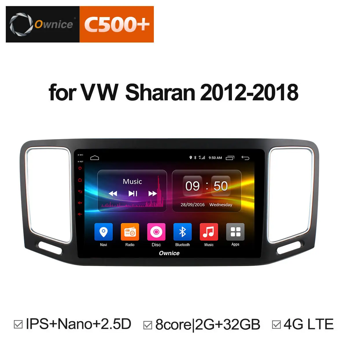 Ownice C500+ G10 Android 8.1 Car DVD GPS Radio For Volkswagen VW Sharan 2012 - 2018 Navigation Audio Support 4G SIM DAB+ DVR
Ownice C500+ G10 Android 8.1 Car DVD GPS Radio For Volkswagen VW Sharan 2012 - 2018 Navigation Audio Support 4G SIM DAB+ DVR