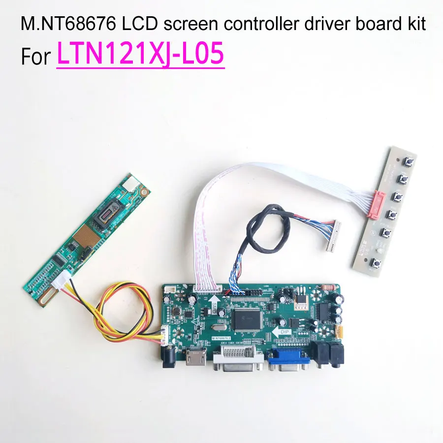 For LTN121XJ-L05 laptop LCD monitor 20-pins 60Hz CCFL 1-lamp 1024*768 12.1" LVDS M.NT68676 display controller driver board kit
For LTN121XJ-L05 laptop LCD monitor 20-pins 60Hz CCFL 1-lamp 1024*768 12.1" LVDS M.NT68676 display controller driver board kit