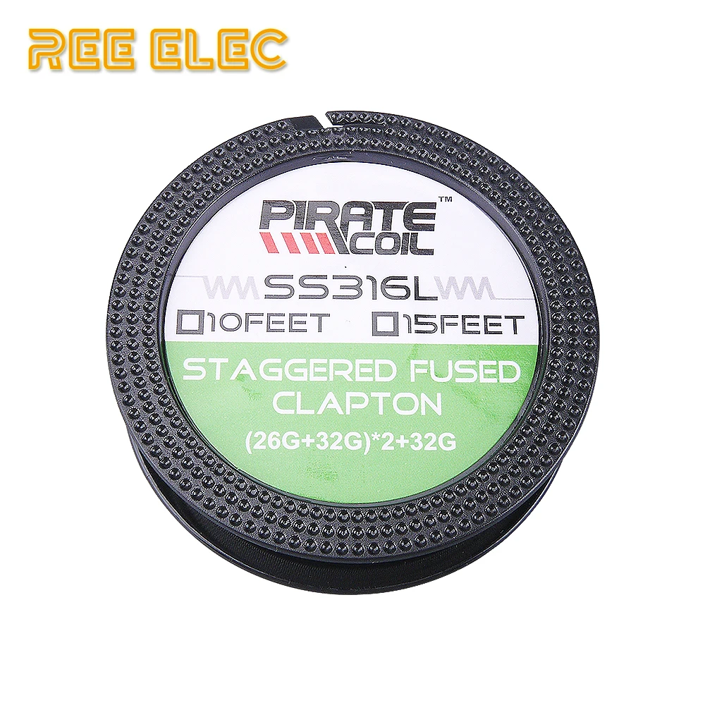 PIRATE COIL 10 feet/roll SS316L Heating Wire E-Cig DIY Accessory RDA RTA Atomizer Prebuilt Coil Staggered Fused Clapton Wires
PIRATE COIL 10 feet/roll SS316L Heating Wire E-Cig DIY Accessory RDA RTA Atomizer Prebuilt Coil Staggered Fused Clapton Wires