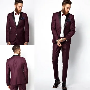 Clothing homme wine red wedding men's suit 2 piece set custom wedding new lang wearing shawl lapel coat men's terno masculino
Clothing homme wine red wedding men's suit 2 piece set custom wedding new lang wearing shawl lapel coat men's terno masculino