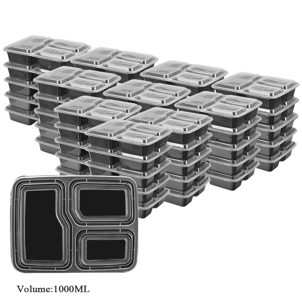 10Pack 3 Compartments Food Containers Meal Prep Containers Bento Lunch Boxes with Lids , Reusable, Dishwasher/Microwave/Freezer
10Pack 3 Compartments Food Containers Meal Prep Containers Bento Lunch Boxes with Lids , Reusable, Dishwasher/Microwave/Freezer