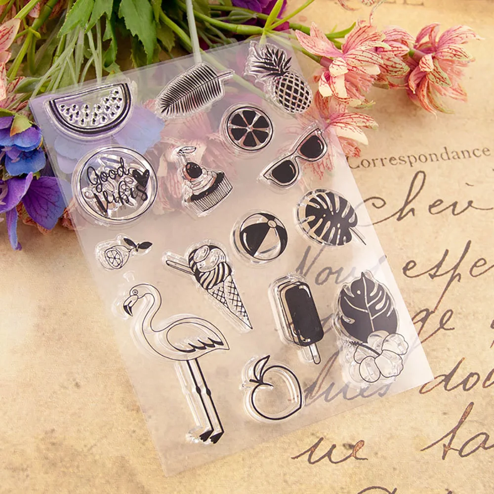 Lychee Life Summer Series Clear Stamps Transparent Silicone Stamp DIY Album Cards Scrapbooking Crafts Decoration
Lychee Life Summer Series Clear Stamps Transparent Silicone Stamp DIY Album Cards Scrapbooking Crafts Decoration