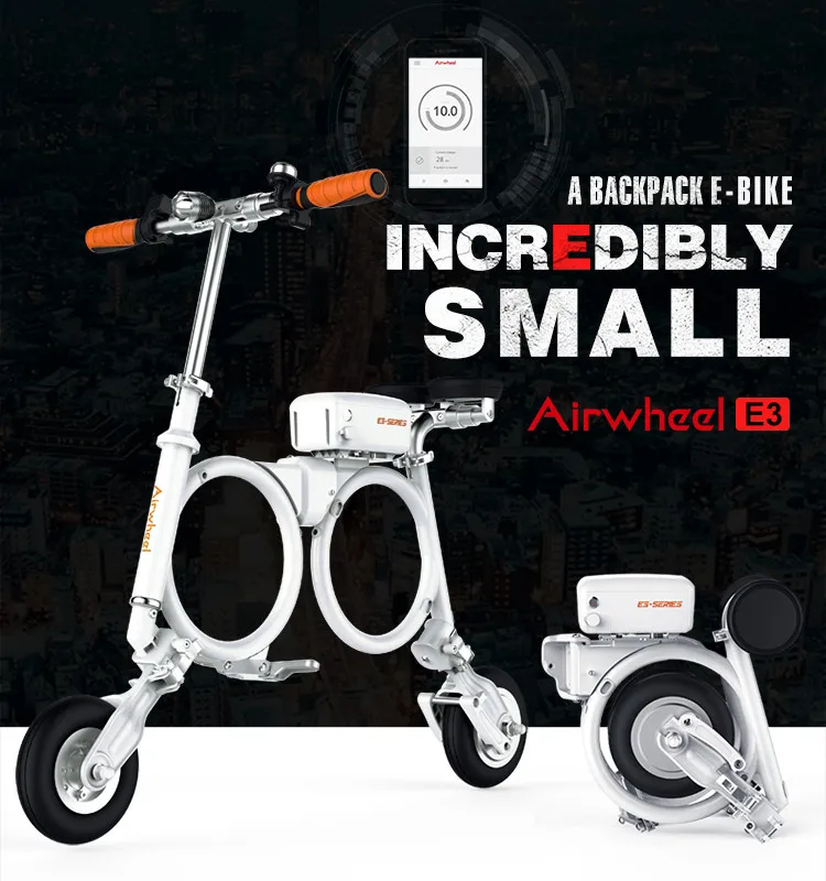 Perfect AIRWHEEL E3 Electric Scooter the Ultimate Compact Folding e-Bike with Carrying Bag 0