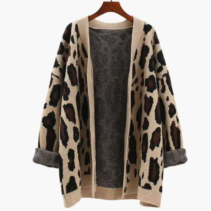 2019 Autumn Women V Neck Knitted Cardigans Leopard Print Animal Pattern Long Sleeve Sweaters Casual Female Outerwear Tops T360
2019 Autumn Women V Neck Knitted Cardigans Leopard Print Animal Pattern Long Sleeve Sweaters Casual Female Outerwear Tops T360