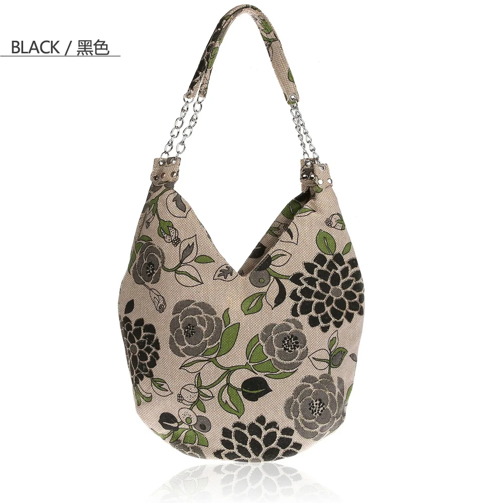 Casual Black Chinese Women's Bag Handbag New Linen Shoulder Bag Shopping Bag Flowers 2509-1-D
Casual Black Chinese Women's Bag Handbag New Linen Shoulder Bag Shopping Bag Flowers 2509-1-D