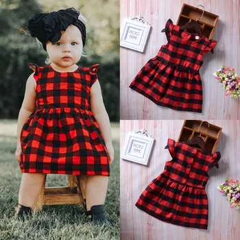 Puseky Newborn Toddler Girls Dress Clothing Summer Ruffles Sleeve Red Plaid Princess Casual Outfits Baby Kids Sundress Clothes
Puseky Newborn Toddler Girls Dress Clothing Summer Ruffles Sleeve Red Plaid Princess Casual Outfits Baby Kids Sundress Clothes