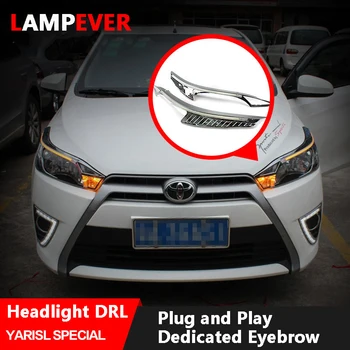 Lampever Car Headlight LED Eyebrow Daytime Running Light DRL With Yellow Turn Signal Light For Toyota Yaris 2014-2017 9600Lm
Lampever Car Headlight LED Eyebrow Daytime Running Light DRL With Yellow Turn Signal Light For Toyota Yaris 2014-2017 9600Lm