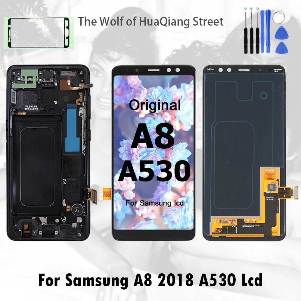 Best ORIGINAL AMOLED Display LCD for SAMSUNG Galaxy A8 2018 A530 LCD Touch screen Digitizer Assembly Replacement
Best ORIGINAL AMOLED Display LCD for SAMSUNG Galaxy A8 2018 A530 LCD Touch screen Digitizer Assembly Replacement