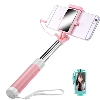 Simple wired selfie stick Luxury Retractable selfie stick for Apple Samsung Huawei Xiaomi Mini rear view mirror selfie stick
Simple wired selfie stick Luxury Retractable selfie stick for Apple Samsung Huawei Xiaomi Mini rear view mirror selfie stick