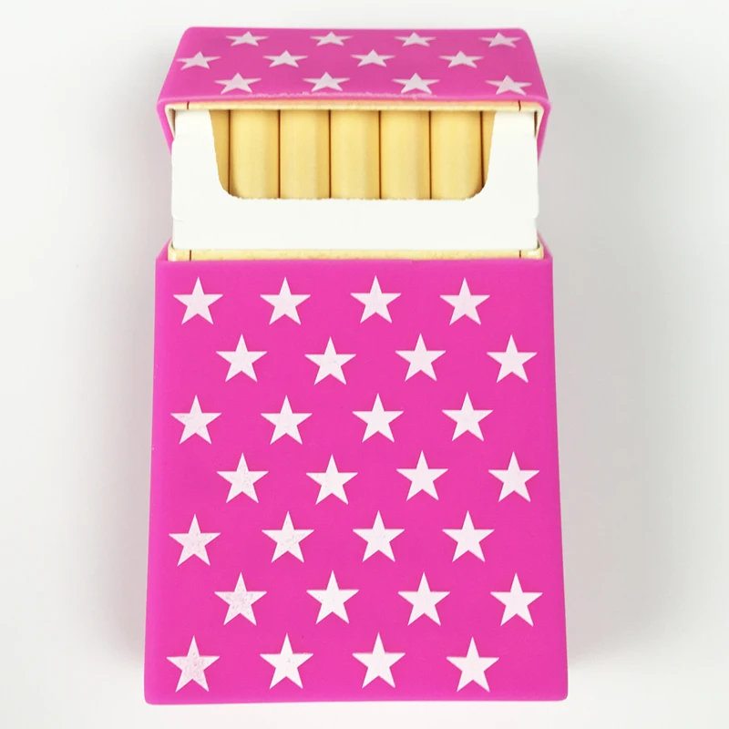 Wholesale Pink Star Cigarette Case Cover Man/Lady Cigarette Case Smoking Accessories Silicone Cigarette Box Soft Cigarete Holder
Wholesale Pink Star Cigarette Case Cover Man/Lady Cigarette Case Smoking Accessories Silicone Cigarette Box Soft Cigarete Holder