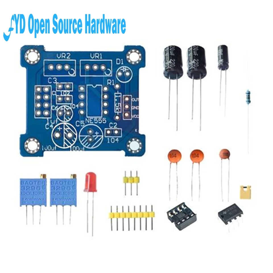 1pcs NE555 pulse frequency duty cycle square wave rectangular waveform signal generator module stepper motor drive
1pcs NE555 pulse frequency duty cycle square wave rectangular waveform signal generator module stepper motor drive