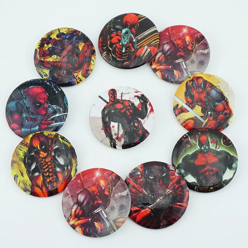 10Pcs/Set Superhero Deadpool Pins Badges Button Brooch Chest Ornament Of the Clothing Accessoies Collection Cosplay Gifts
10Pcs/Set Superhero Deadpool Pins Badges Button Brooch Chest Ornament Of the Clothing Accessoies Collection Cosplay Gifts