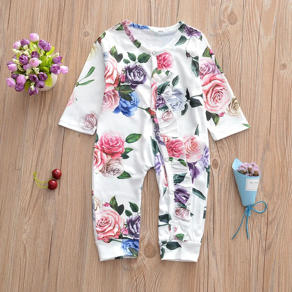 MUQGEW Newborn Baby Girls rompers Floral Print Ruffles Romper Jumpsuit Princess Outfits Clothes Winter clothes roupas menina
MUQGEW Newborn Baby Girls rompers Floral Print Ruffles Romper Jumpsuit Princess Outfits Clothes Winter clothes roupas menina