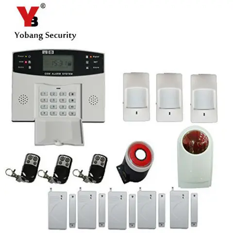 YoBang Security Keyboard 433MHZ Wireless GSM House Alarm System Spain Russia Ltaly Cezch Voice Prompt+Door And Window Sensor.
YoBang Security Keyboard 433MHZ Wireless GSM House Alarm System Spain Russia Ltaly Cezch Voice Prompt+Door And Window Sensor.