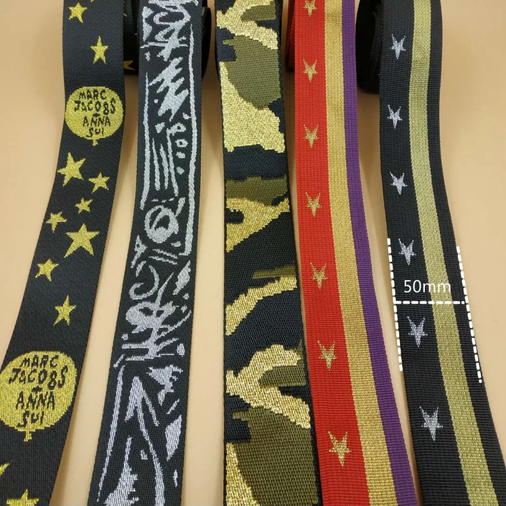 New Design 2" High Quality Fashion Webbing Straps 50mm Width 5 Yards DIY Decor Sewing Shoulder Bag Belt Textile Accessories
New Design 2" High Quality Fashion Webbing Straps 50mm Width 5 Yards DIY Decor Sewing Shoulder Bag Belt Textile Accessories