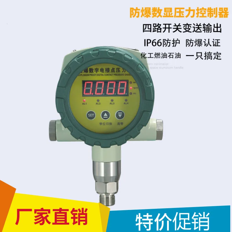 Explosion Proof Digital Pressure Gauge Intelligent Digital Electric Contact Chemical Oil Gas Adjustable Controller
Explosion Proof Digital Pressure Gauge Intelligent Digital Electric Contact Chemical Oil Gas Adjustable Controller