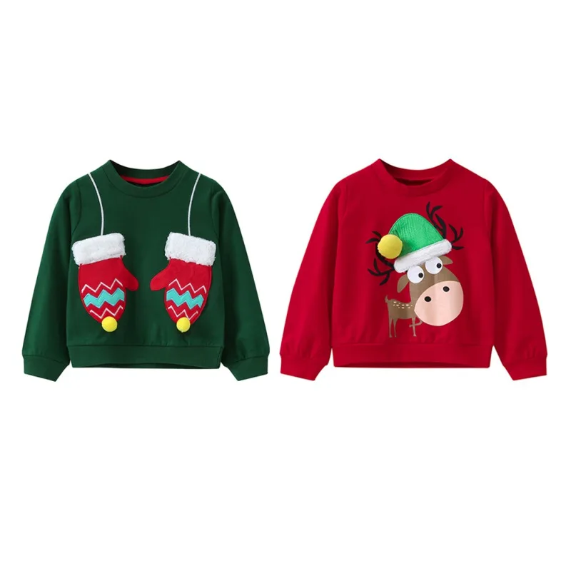 Children Sweatshirts Boys Girls Christmas Embroidery Sweatshirts Autumn New Kids Casual Tops Cotton Soft Kids Blouse 1-6Y
Children Sweatshirts Boys Girls Christmas Embroidery Sweatshirts Autumn New Kids Casual Tops Cotton Soft Kids Blouse 1-6Y