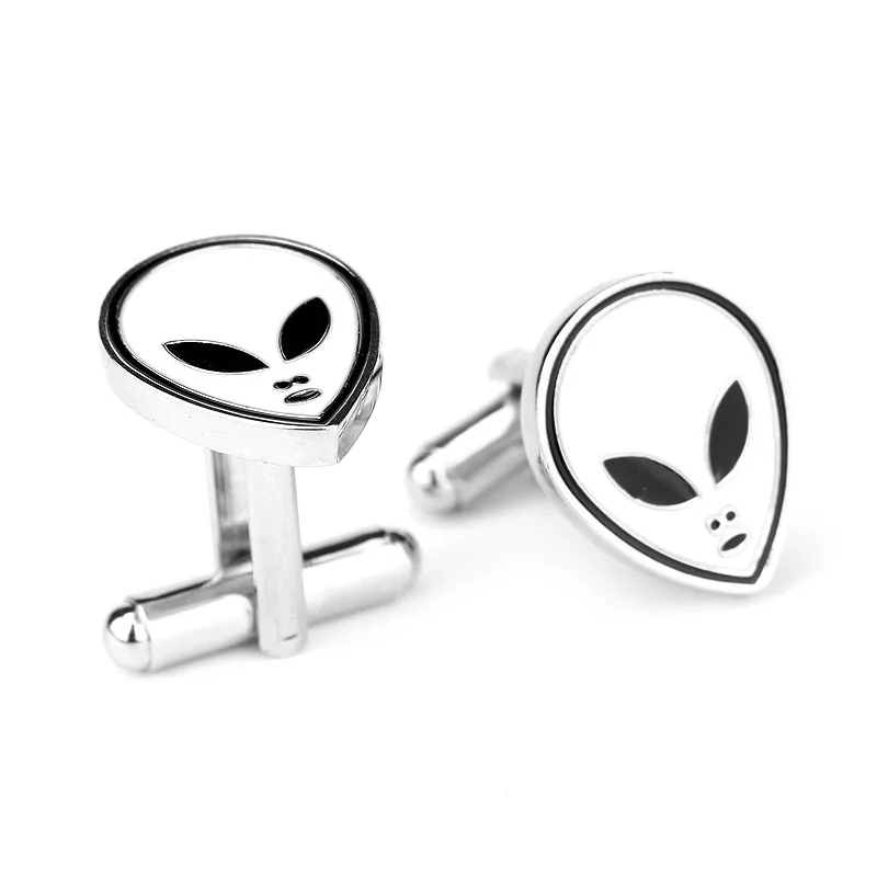 Dongsheng Alien запонки черно-белый эмалированный украшения на шею из рубашка Запонки