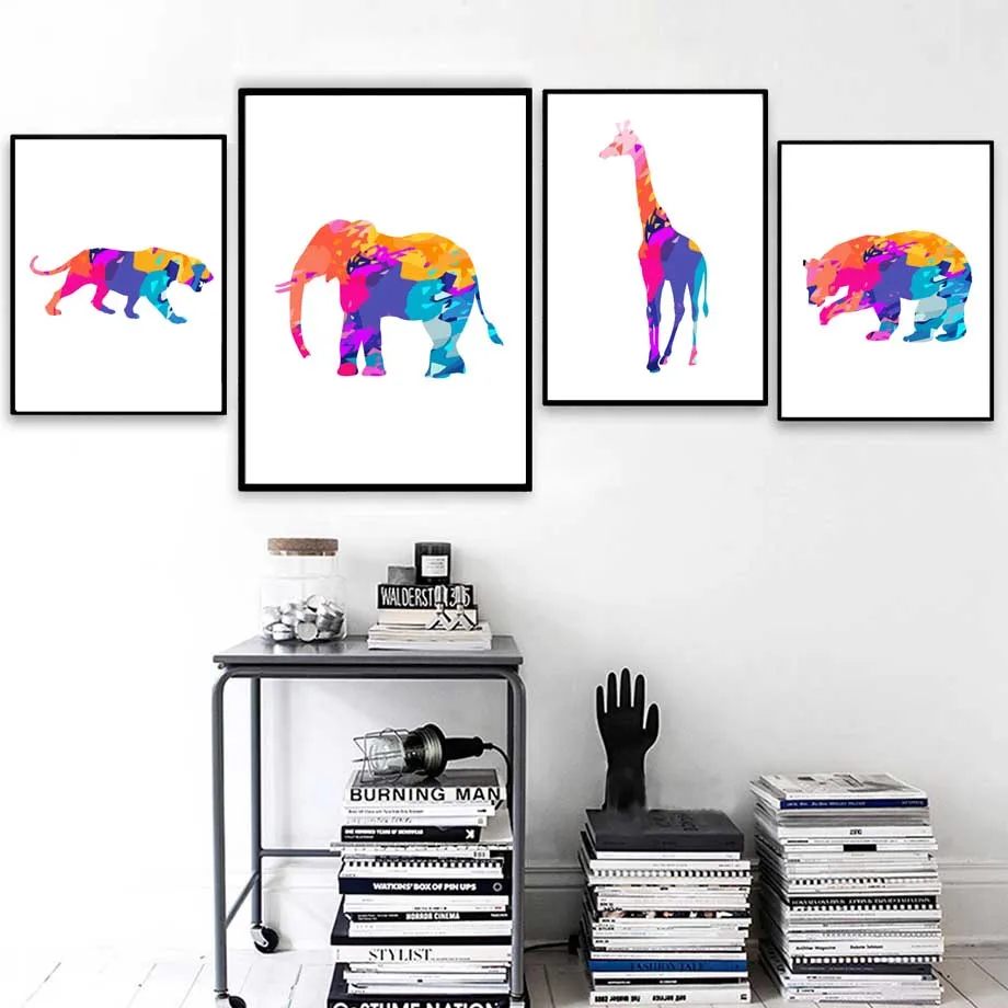 Elephant Lion Giraffe Bear Wall Art Canvas Painting Geometric Animal Nordic Posters And Prints Wall Pictures For Living Room
Elephant Lion Giraffe Bear Wall Art Canvas Painting Geometric Animal Nordic Posters And Prints Wall Pictures For Living Room
