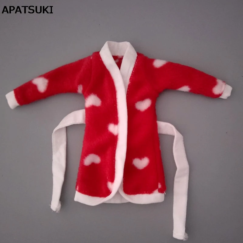 Hot Pink White Love Heart Bathrobe For Barbie Doll Clothes Bathroom Suit Winter Pajama Wear Casual Clothes 1/6 Doll Accessories
Hot Pink White Love Heart Bathrobe For Barbie Doll Clothes Bathroom Suit Winter Pajama Wear Casual Clothes 1/6 Doll Accessories
