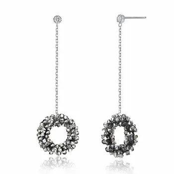 Personality Long Pendant Earrings Round Crystal from Swarovsk S925 Sterling Sliver Statement Designer Women's Ear Jewelry
Personality Long Pendant Earrings Round Crystal from Swarovsk S925 Sterling Sliver Statement Designer Women's Ear Jewelry