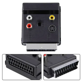 Newest Switchable Scart Male to Female S-Video 3 RCA Audio Adapter Convector S-VIDEO Adapters With swith
Newest Switchable Scart Male to Female S-Video 3 RCA Audio Adapter Convector S-VIDEO Adapters With swith