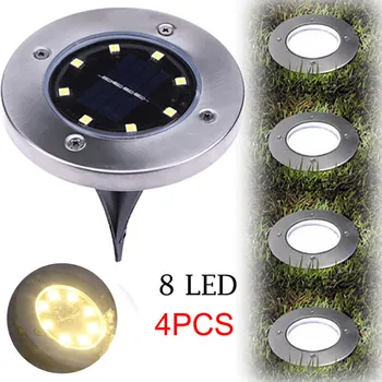 2018 High Quality 4Pcs 8LED Solar Power Buried Light Under Ground Lamp Outdoor Path Garden Decking Drop Shipping
2018 High Quality 4Pcs 8LED Solar Power Buried Light Under Ground Lamp Outdoor Path Garden Decking Drop Shipping