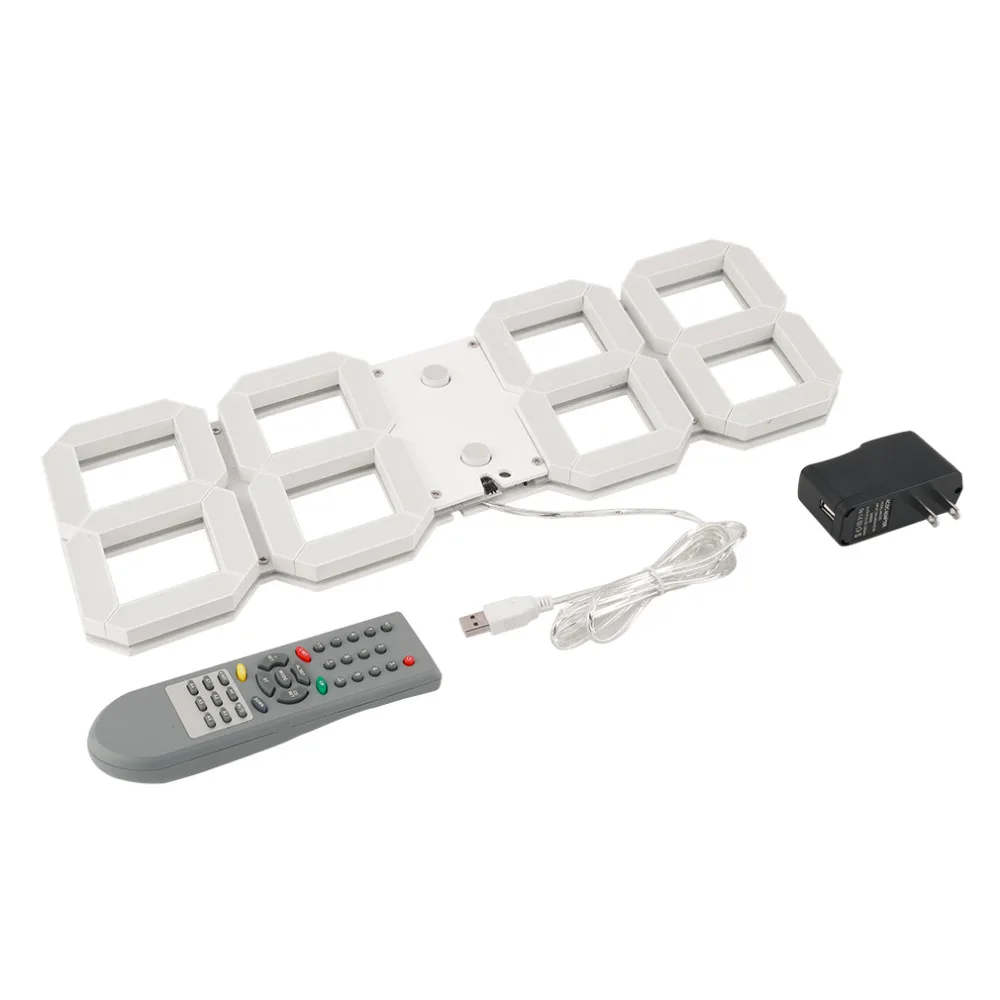 1Pc Large 3D Modern Digital LED Wall Clock 24/12 Hour Display Timer Alarm
1Pc Large 3D Modern Digital LED Wall Clock 24/12 Hour Display Timer Alarm