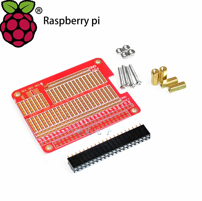 DIY Proto HAT Shield for Raspberry Pi 3 and Raspberry Pi 2 Model B / B+ / A+ ( Red)
DIY Proto HAT Shield for Raspberry Pi 3 and Raspberry Pi 2 Model B / B+ / A+ ( Red)