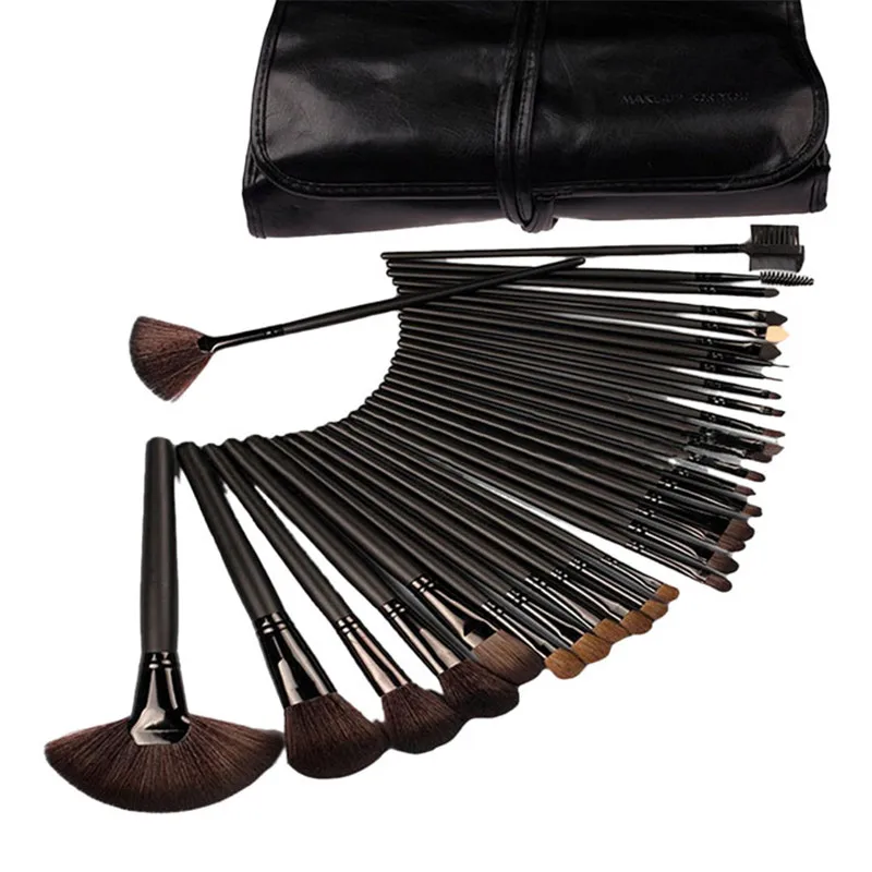 32Pcs Professional Cosmetic Makeup Brush Set Kit with Synthetic Leather Case are easy to clean brand makeup 2017
32Pcs Professional Cosmetic Makeup Brush Set Kit with Synthetic Leather Case are easy to clean brand makeup 2017