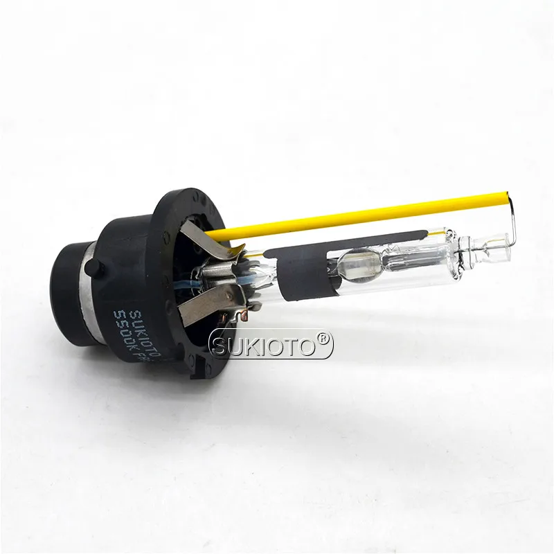 SUKIOTO Car xenon Headlight bulbs D2S D2R D4S D4R 55W 5500K Fast Bright xenon white hid lamps metal D2S hid projector lens lamp (4)