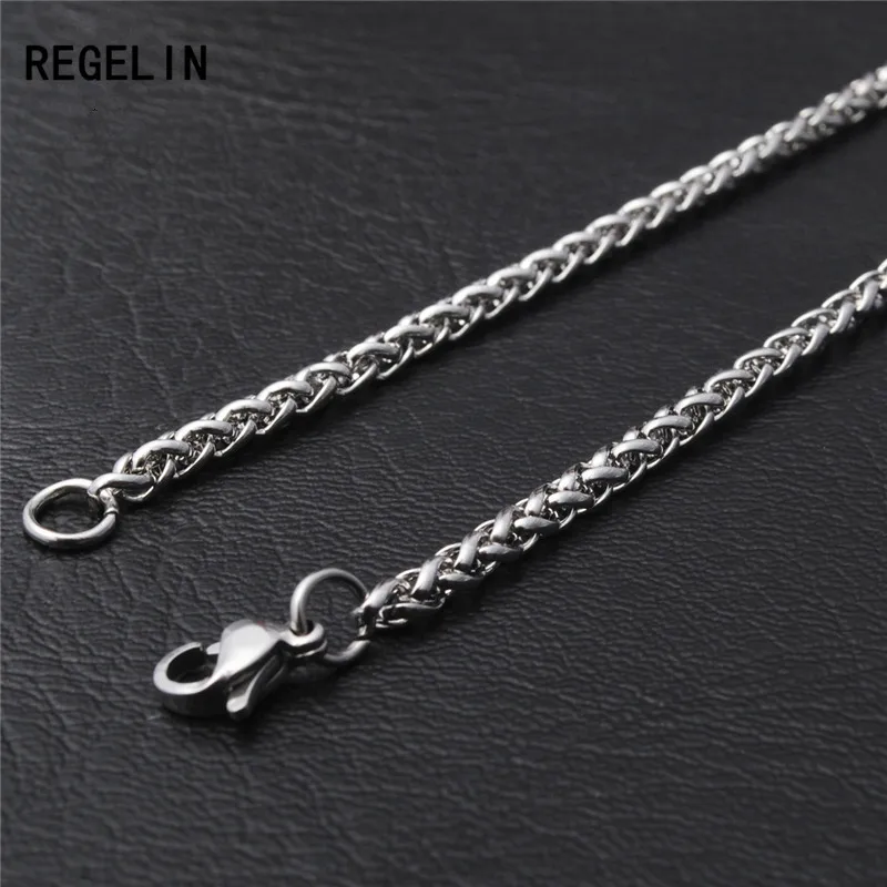 REGELIN New 50/60/70/80cm Length Stainless Steel Chain Lobster Clasps Simple Chains Necklace for Men Party
REGELIN New 50/60/70/80cm Length Stainless Steel Chain Lobster Clasps Simple Chains Necklace for Men Party