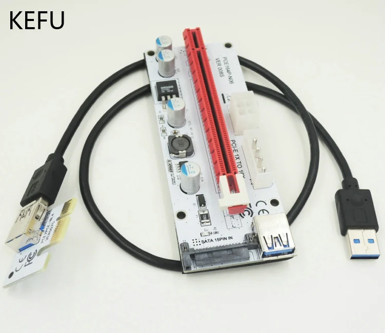 5pcs/lot VER008S PCI-E Riser Express 1X to 16x Extender USB 3.0 Riser Adapter Card
5pcs/lot VER008S PCI-E Riser Express 1X to 16x Extender USB 3.0 Riser Adapter Card