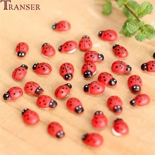 10 ピース/ロットミニチュア装飾ナナホシテントウ樹脂工芸 Diy リトルガーデン装飾ホーム結婚式の装飾 90509(China)