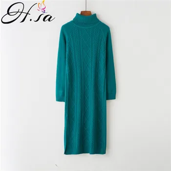 H.SA 2017 Women Ugly christmas sweater Turtleneck Long Knitted Spring Pullover and Jumpers Cashmere Twisted Knit Winter Dress
H.SA 2017 Women Ugly christmas sweater Turtleneck Long Knitted Spring Pullover and Jumpers Cashmere Twisted Knit Winter Dress