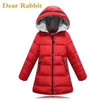 2018 spring Winter jacket for girls clothes Cotton Padded Hooded Kids Coat Children clothing girl Parkas enfant Jackets & Coats image