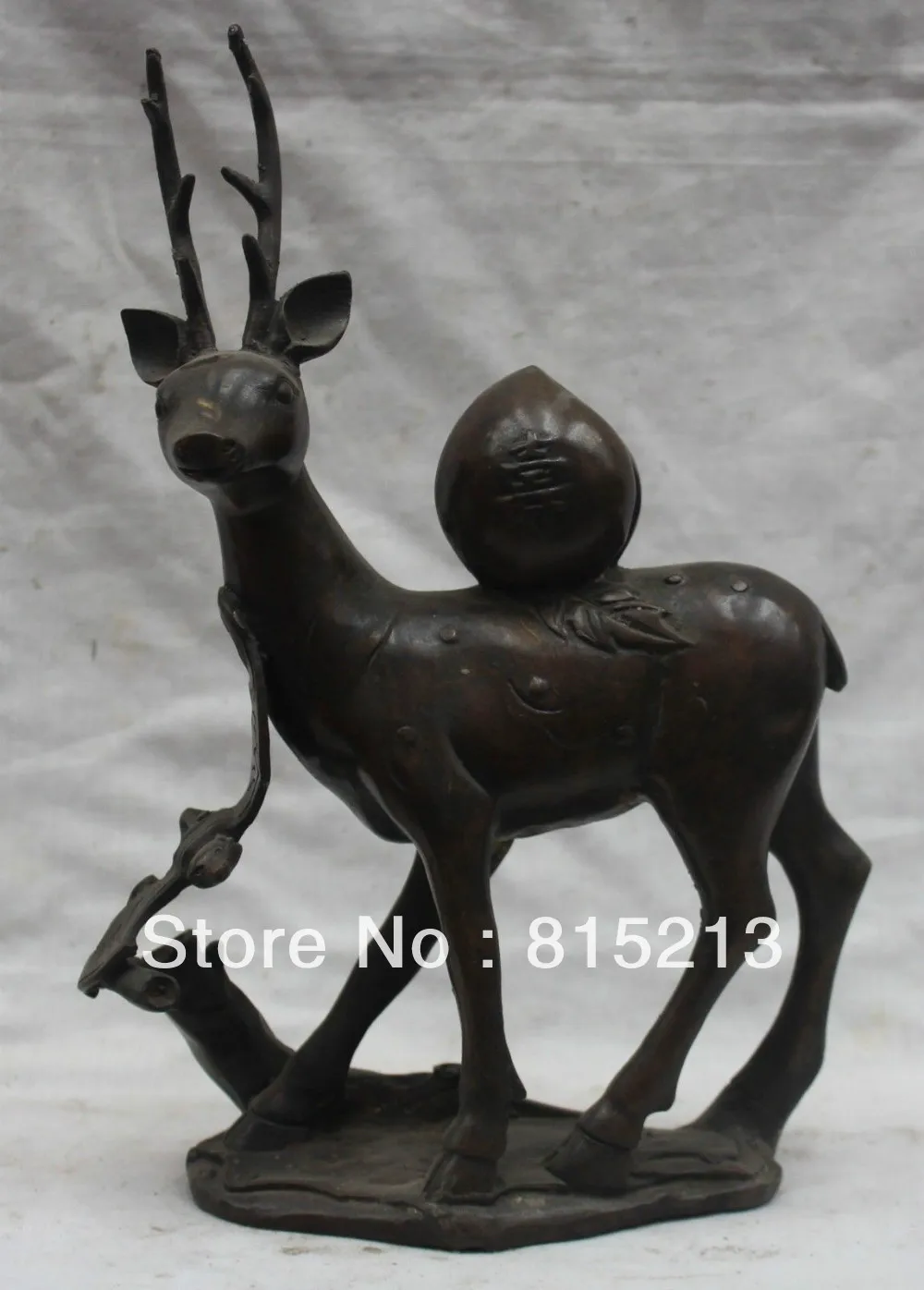 bi00563 12" China Chinese Fengshui Bronze Fu longevity Deer Peach chiropter Bat Statue
bi00563 12" China Chinese Fengshui Bronze Fu longevity Deer Peach chiropter Bat Statue