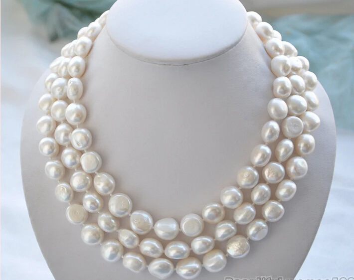 FREE shipping> z5691 3ROW 15mm BAROQUE WHITE FRESHWATER PEARL NECKLACE MABE 6.07
FREE shipping> z5691 3ROW 15mm BAROQUE WHITE FRESHWATER PEARL NECKLACE MABE 6.07