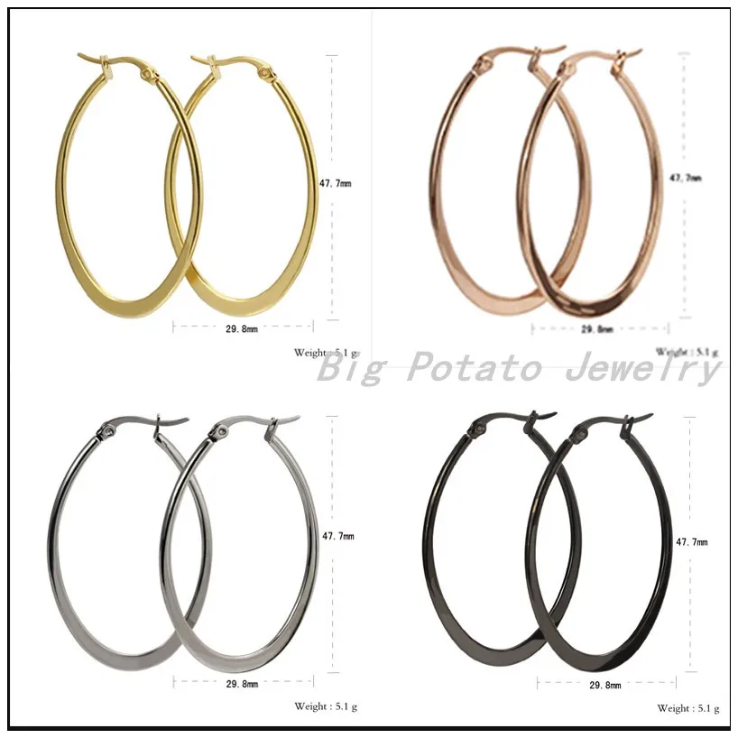 Promotion Sale Fashion Jewelry Stainless Steel Silver/Yellow Gold/Black/Rose Gold Hoop Earrings For Girl Women,High Quality
Promotion Sale Fashion Jewelry Stainless Steel Silver/Yellow Gold/Black/Rose Gold Hoop Earrings For Girl Women,High Quality