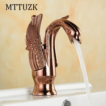 MTTUZK Deck Mounted Luxury Antique Brass Hot and Cold Mixer Taps Swan faucet Rose Gold plated wash basin faucet Height Up Faucet
MTTUZK Deck Mounted Luxury Antique Brass Hot and Cold Mixer Taps Swan faucet Rose Gold plated wash basin faucet Height Up Faucet
