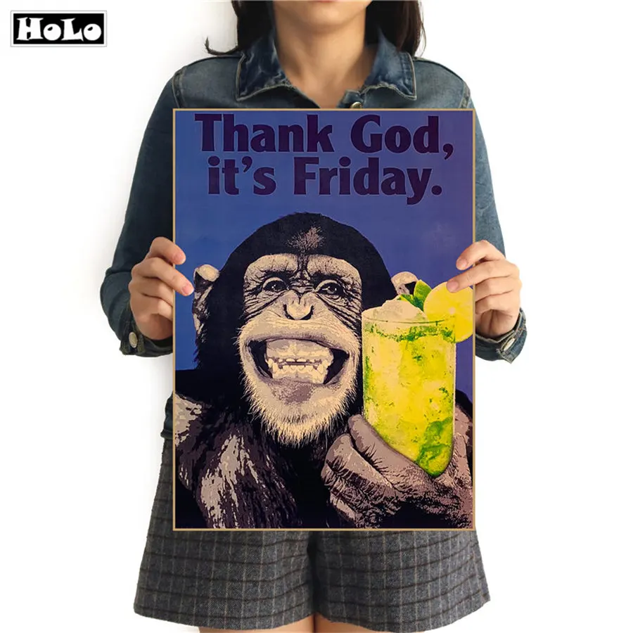 Thanks God it's Friday Vintage Poster Paper Poster Wall Art Sticker Cafe Bar Retro Design Living Room Home Decor 42x30cm GGB098
Thanks God it's Friday Vintage Poster Paper Poster Wall Art Sticker Cafe Bar Retro Design Living Room Home Decor 42x30cm GGB098