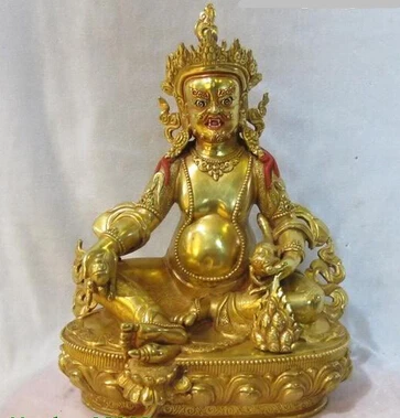 shitou 001467 11"Tibet Buddhism Classic 100% Bronze 24K Gold Yellow Jambhala Buddha statue
shitou 001467 11"Tibet Buddhism Classic 100% Bronze 24K Gold Yellow Jambhala Buddha statue