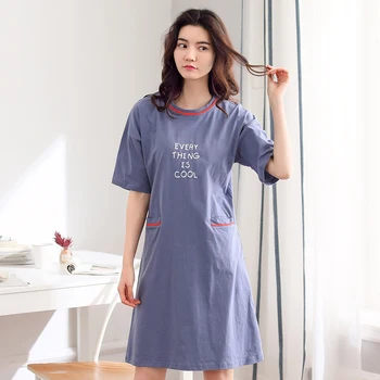 Brand New 100% Cotton Women's Nightgown Lounge Nightdress Femme Sleepwear Casual Nightwear Loose Nightgowns Fashion Sleepshirts
Brand New 100% Cotton Women's Nightgown Lounge Nightdress Femme Sleepwear Casual Nightwear Loose Nightgowns Fashion Sleepshirts