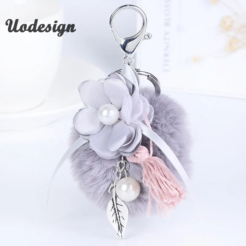 Tassel Pearl Flower Ball Pompom Keychain Car Keyring Rabbit Fur Ball Keychain Fur Brand Pompons Bag Charms With Chains Keyring
Tassel Pearl Flower Ball Pompom Keychain Car Keyring Rabbit Fur Ball Keychain Fur Brand Pompons Bag Charms With Chains Keyring