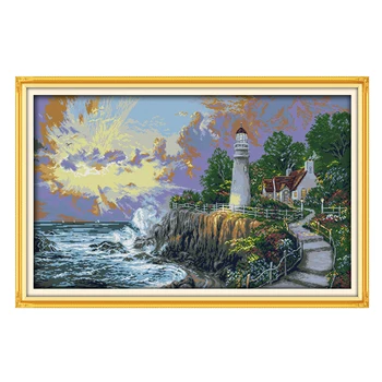 Joy Sunday chinese crossstitch kits beacon light tower scene DMC14CT11CTcottonfabric livingroom restaurant home hotel painting
Joy Sunday chinese crossstitch kits beacon light tower scene DMC14CT11CTcottonfabric livingroom restaurant home hotel painting