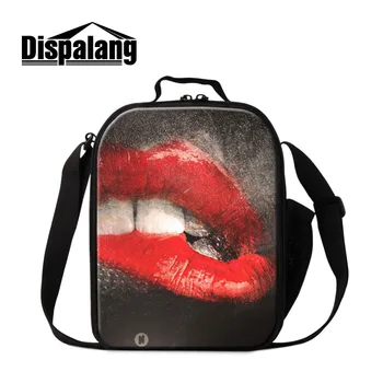 Dispalang Women Lunch Bag Red Lips Thermal Cooler Personalized Insulated Lunch Bag For Kids Picnic Food Bags For Teenager Girls
Dispalang Women Lunch Bag Red Lips Thermal Cooler Personalized Insulated Lunch Bag For Kids Picnic Food Bags For Teenager Girls